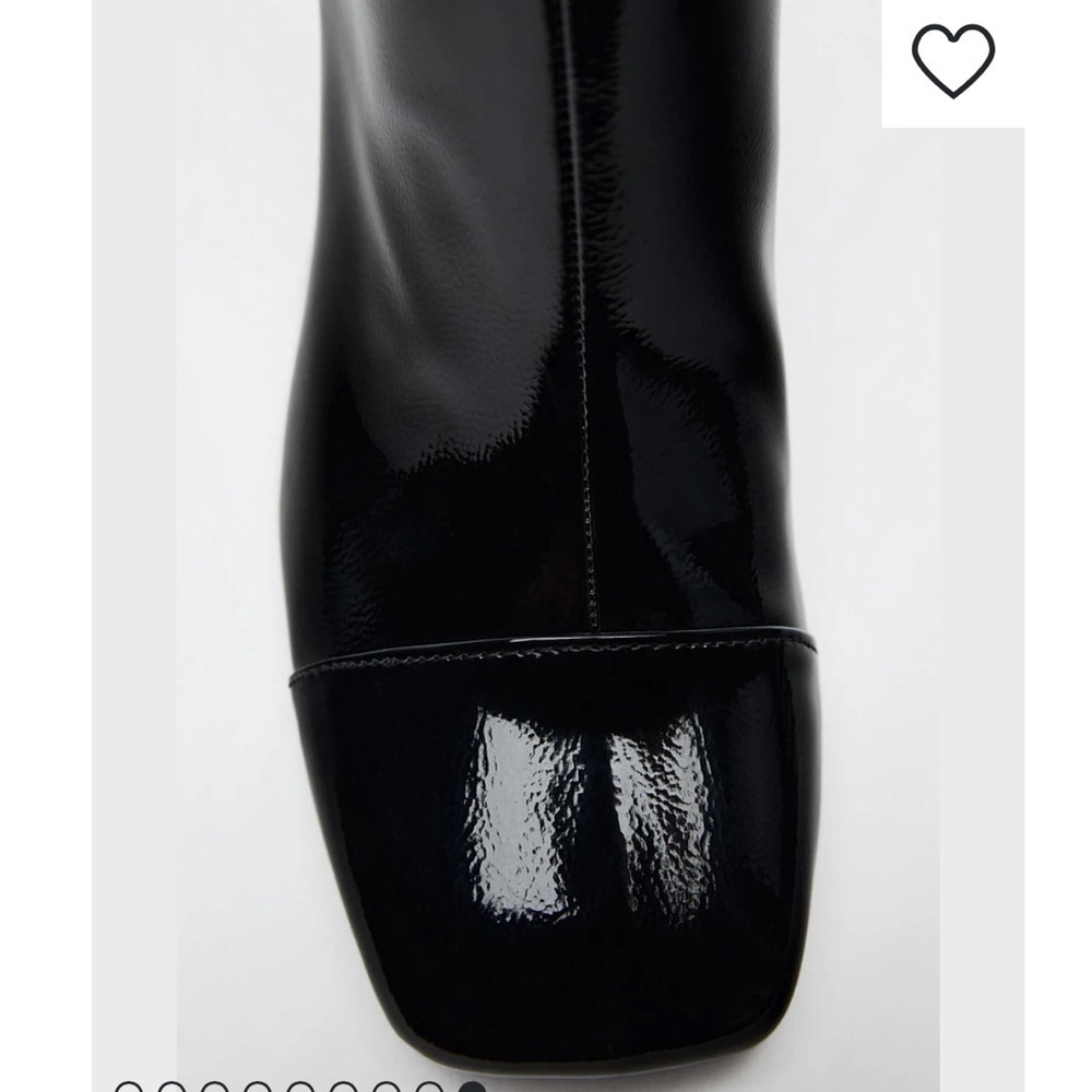NEW ! ZARA FAUX PATENT FINISH ANKLE BOOTS 

🚨 FIRM PRICE NO DISCOUNT - Picture 11 of 11